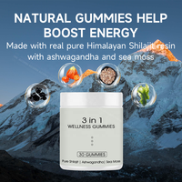ACORN Honey Flavor Himalayan Shilajit Resin Gummy Supplément Boost Energy 3 en 1 Gummies Santé