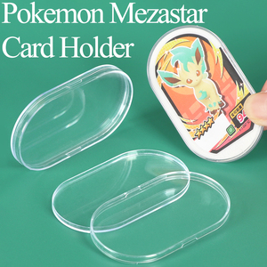 SUNSHING Clear Acrylic Disk Case Tag Chip Card Holder for Pokemon Mezastar Card Hard <b>Plastic</b> Meza Tag <b>Protector</b> Box - Product Image 1