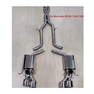 Racing Car Parts Pipes Exhaust System Downpipe MufflerためMercedes Benz C200 W204 W205 C300 C280 SLK 300 AMG