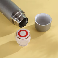 Botol termal dinding ganda, termos dengan pegangan Micky Mouse dicetak, Mug air perjalanan, termos vakum baja