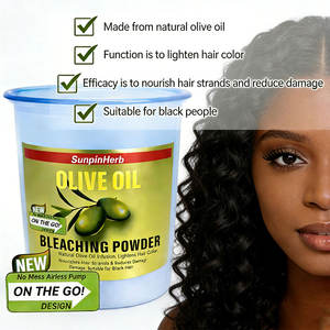 Polvo Decolorante para Cabello de Alta Eficacia, 9+ Niveles, Fórmula con Aceite de Oliva SunpinHerb, Polvo Aclarante para Cabello Rubio Súper Claro, Venta al por Mayor de Productos para el Cuidado del Cabello - Product Image 5