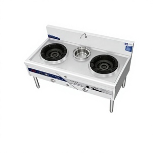 Cuisinière à gaz professionnelle double foyer à température unique, avec panneau épaissi résistant aux hautes températures, pour wok, équipement <span class=keywords><strong>de</strong></span> <span class=keywords><strong>cuisine</strong></span> <span class=keywords><strong>de</strong></span> restauration - Product Image 3