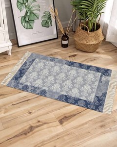 <strong>Runner</strong> <strong>Rug</strong> 2x6 Feet Hand Woven Farmhouse <strong>Rug</strong> with Hand Knotted Fringes Great in <strong>Kitchens</strong> Hallways Bathrooms Meditation Yoga Mat - Product Image 3