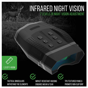 กล้องส่องสองตา NV5100องศา,กล้องสองตามองเห็นกลางคืน Hd ใกล้กับ Nvg ยุทธวิธีการแล้กลางคืนสีดำล่า - Product Image 4