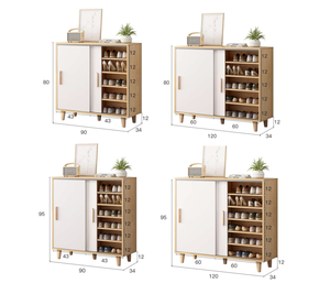 Armario de almacenamiento multicapa moderno, Zapatero de gran capacidad con puerta <span class=keywords><strong>corredera</strong></span>, nuevo diseño - Product Image 6
