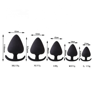 Set di Plug Anali in Silicone Impermeabile per Massaggi, Cinque Misure, per Uomini e Donne, 100% Impermeabile, Modello YQ-B223, Giocattolo Sessuale per Adulti - Product Image 2