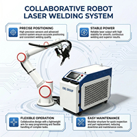 Robot de Soldadura Láser Cobot de 6 Ejes para una Cooperación Segura entre Humanos y Máquinas, Soldador Láser de Fibra Portátil para Soldadura de Metales Aleados