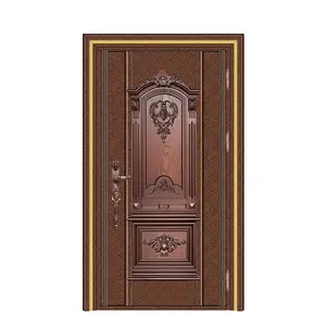 Лучший продукт, современный стиль, сплошные деревянные двери, передние двери для дома, наружные двери, главный вход