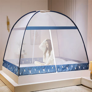 Tienda de campaña con <span class=keywords><strong>mosquitera</strong></span> emergente para camas, diseño plegable contra picaduras de mosquitos con fondo de red para viajes de bebés y adultos - Product Image 1