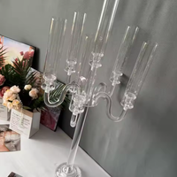 Chandelier à 5 bras chandelier acrylique Table de mariage pièce maîtresse fleur support fête chandelier décoration