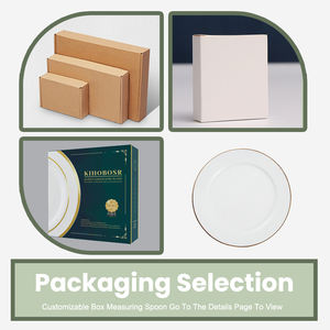 أطباق عشاء سيراميك بيضاء بشعار قابل للتخصيص خزف عظمي اقتصادي لحفلات الزفاف في فنادق النجوم - Product Image 5