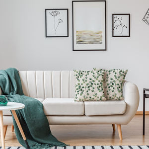 Fodere per cuscini con foglie verdi personalizzate di fabbrica fodera per <span class=keywords><strong>cuscino</strong></span> decorativa 45*45 18*18 per sublimazione - Product Image 5