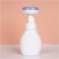 Nouveau Design PET 300ml Fleur En Forme De Main Liquide Savon Bulle Mousse Pompe Bouteille Lavage Des Mains Emballage Cosmétique En Plastique Pompe Bouteille