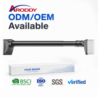 ARODDY – Tringle à rideau télescopique robuste de 1,1 à 4,0 m, en métal antirouille de 32 mm, compatible murale, micro-réglable – 13 ans d'expérience export
