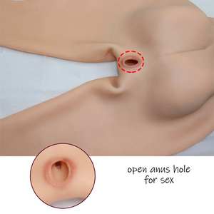 Pantalones Cortos con Vagina Artificial de Silicona Natural, Bragas con Vagina Artificial y Almohadillas de Glúteos de 0.8cm para Hombres Gay, Ladyboys y Trans - Product Image 5