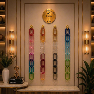 Eslabones de Cadena de Resina Hechos a Mano, Transparentes, Grandes, Coloridos, Mate y Brillante, Ecológicos, para Decoración de Pared, Proyectos DIY, Manualidades de Resina - Product Image 1