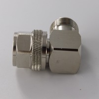 Connecteur coaxial RF à angle droit -155 dBc PIM3 N mâle (prise) vers N femelle (prise) adaptateur à faible VSWR