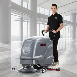 Self Propelled Battery Floor Scrubber Washing Machine Hotel Garage Marble Sweeper Cleaning Floor Scrubber