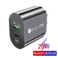 Chargeur portable OEM 20W Type C pour Xiaomi Chargeur rapide Charge rapide 3.0 pour Samsung Adaptateur mural pour tous les téléphones portables
