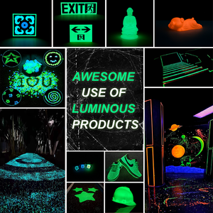 Junting bầu trời màu xanh phát quang Strontium aluminate vô cơ sắc tố bột phát sáng tối sắc tố cho móng tay nghệ thuật sắc tố - Product Image 5