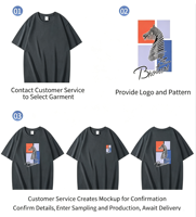 T-shirt vierge en gros 320 GSM, 100 % coton, coupe oversize à épaules tombantes, unisexe, personnalisable avec logo OEM pour impression DTF et sérigraphie