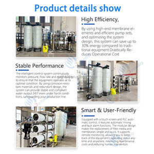 Purificateur d'eau par osmose inverse commercial à grande échelle 3000 l/h, pompe en acier inoxydable, économe en énergie, respectueux de l'environnement, 3 t/h - Product Image 5