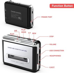 Reproductor de Casetes <span class=keywords><strong>Compacto</strong></span> Plateado, Reproductor MP3 Portátil, Grabador de Música <span class=keywords><strong>Digital</strong></span> Compatible, Auriculares, Entretenimiento para Viajes y Deportes - Product Image 6