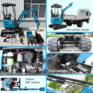 Rippa L330 <span class=keywords><strong>Mini</strong></span> <span class=keywords><strong>pelle</strong></span> sur chenilles Diesel <span class=keywords><strong>Mini</strong></span> <span class=keywords><strong>pelle</strong></span> de jardin mécanique - Product Image 5
