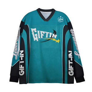 Diseño Gratuito Personalizado de Ropa Urbana Vintage, Jersey de Fútbol Americano Clásico de Manga Larga con Sublimación - Product Image 2