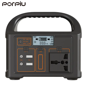 เครื่องสำรองไฟฟ้าแบบพกพา PORPIU มัลติฟังก์ชั่น 100W 76.8wh มินิยูพีเอส พร้อมแผงโซลาร์เซลล์สำหรับชาร์จ พลังงานทดแทน - Product Image 2