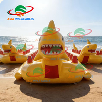 Bateau banane gonflable à prix abordable, toboggan gonflable requin, bateau banane gonflable tractable, flotteur gonflable