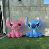 Poupée gonflable de dessin animé pour les fêtes et les anniversaires - avec lumières LED et options personnalisables