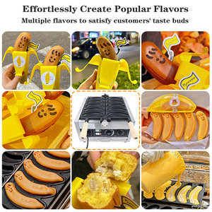Équipement de restaurant à bas prix <span class=keywords><strong>gaufrier</strong></span> électrique en forme de banane faisant la machine <span class=keywords><strong>gaufrier</strong></span> commercial - Product Image 6