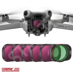 Startrc Aluminium Versie 6 Stuks Verstelbare Cpl Nd8/16/32/64/256 Set Camera Lens Nd Filters Voor Dji Mini 4 Pro Drone Accessoires