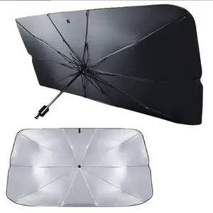 Ombrello parasole per auto anteriore pieghevole riflettente UV, copertura parasole per ombrellone per auto per parabrezza