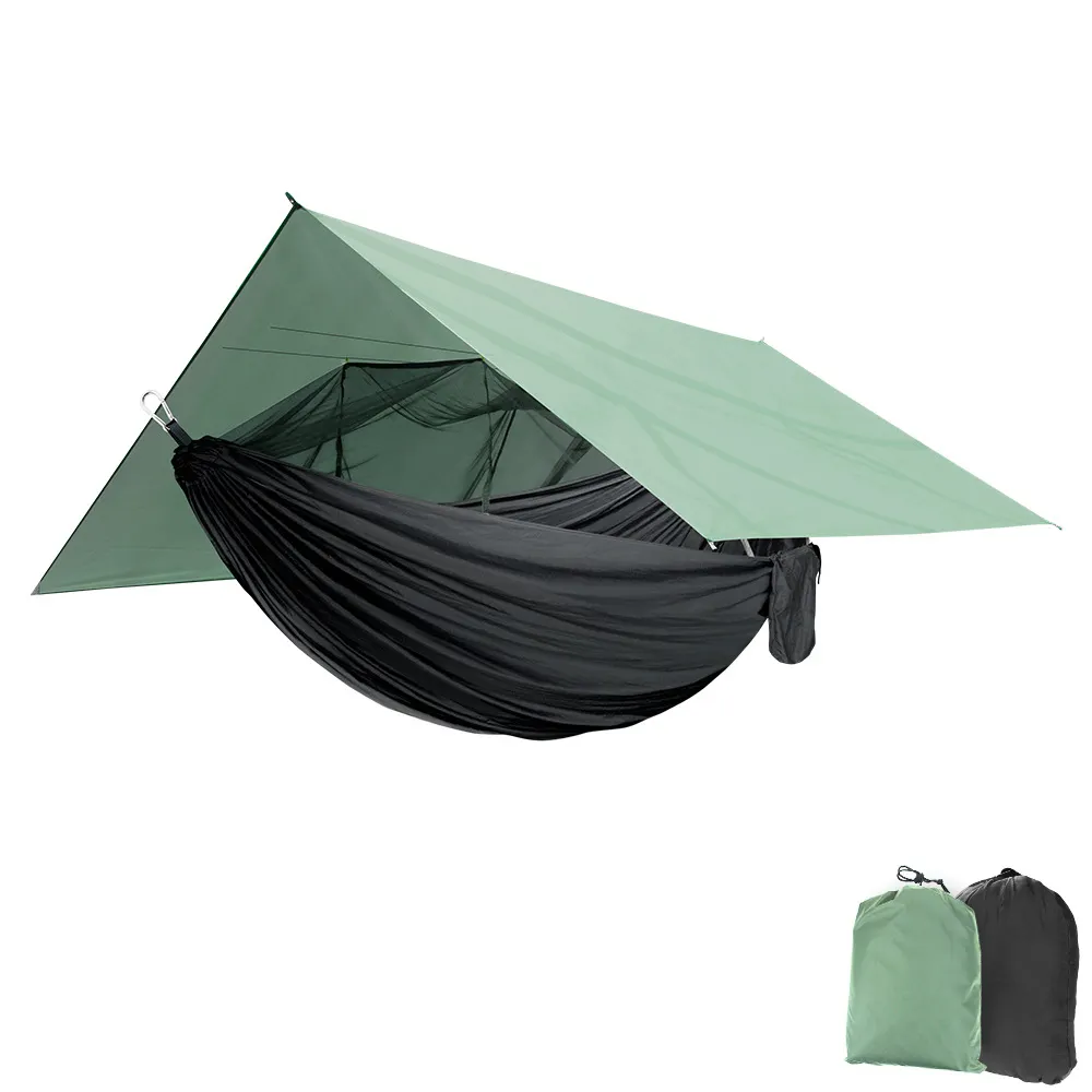 Outdoor Hammock Tarp Canopy Waterproof and Sunscreen Beach Pergola Sunshade Tent Camping Waterproof Awnings Canopy