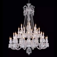Hôtel ingénierie club atmosphère villa restaurant grand plafond classique lustre surdimensionné de luxe en cristal