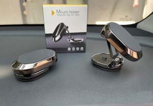 <span class=keywords><strong>Momi</strong></span> Support de téléphone magnétique de haute qualité en alliage d'aluminium Support de téléphone magnétique réglable à 360 degrés pour voiture - Product Image 6