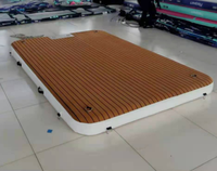 Piscine gonflable flottante pour la pêche, Logo personnalisé, piscine, île, vente en gros,