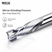 Fraise à compression Weix Machine Cad Cam à 2 dents en carbure de tungstène pour affûtage de tour, outil de fraisage CNC pour le bois, pour routeur CNC