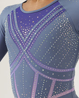 Justaucorps de gymnastique rythmique et de ballet Edrei à motif imprimé, en polyester respirant, pour la scène, couleur/taille personnalisables