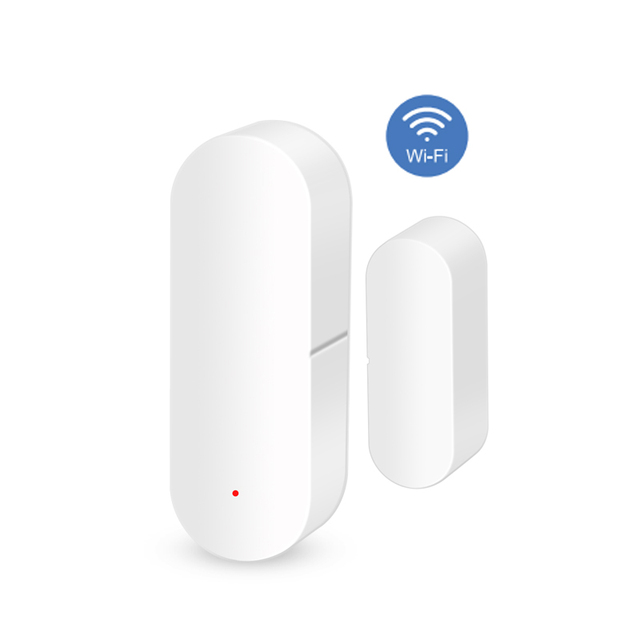 Smart Door Magnetic Alarm Sensor for Door Window Wi-Fi 802.11 B/g/n DC3V LR03 Battery 15mm Magnetic Control Distance CE RoHS