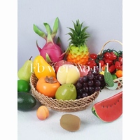 Nieuw Ontwerp Simulatie Fruit Plastic Druif Appel Plastic Oranje Kunstmatige Plastic Fruit En Groenten Voor Foto Thuis Feest Gebruik