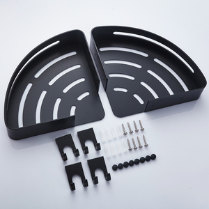 رف حائط عالي الجودة من الألومنيوم للمطبخ والحمام، يثبت بدون حفر، حامل تخزين للحمام - Product Image 2