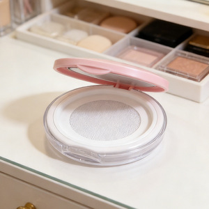 Loose powder box with flip lid and <b>mirror</b>, <b>small</b> portable loose powder dispenser, pearlescent powder, high-end mini ultra-thin - Product Image 2