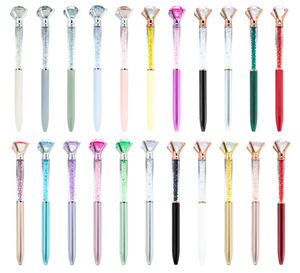 ปากกาลูกลื่นหมุนได้สำหรับโฆษณาธุรกิจ ทำจากพลาสติก ABS ประดับคริสตัลเพชร พร้อมโลโก้สั่งทำ ของขวัญส่งเสริมการขาย - Product Image 2