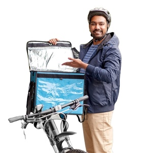 Bolsa de entrega de alimentos personalizada de fábrica, bolsa de entrega para motocicleta, mochila térmica aislada para alimentos, mochila impermeable para hombre <span class=keywords><strong>Glovo</strong></span> - Product Image 4