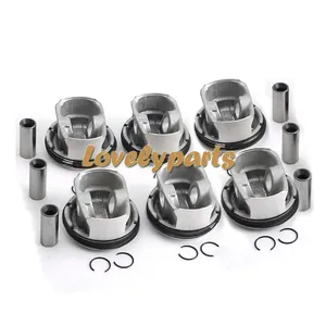 Jeu de 6 segments de piston 11257564335 pour <span class=keywords><strong>BMW</strong></span> E87 E90 <span class=keywords><strong>E92</strong></span> E60 130i 330i 530i <span class=keywords><strong>N52B30</strong></span> 3.0L - Product Image 2