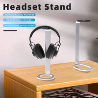 Penyangga Headphone Aluminium, Dudukan Headset Gaming dengan Alas Kokoh untuk Pajangan Meja (OEM & Logo Kustom)