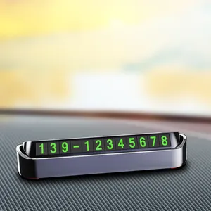 कार अस्थायी पार्किंग कार्ड फोन नंबर कार्ड पार्किंग कार सामान छिपा स्विच संख्या पार्किंग कार्ड